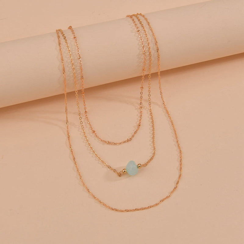 Nature Stone Choker Chain Necklaces