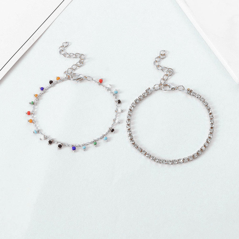 Disc Beaded Layer Bracelet