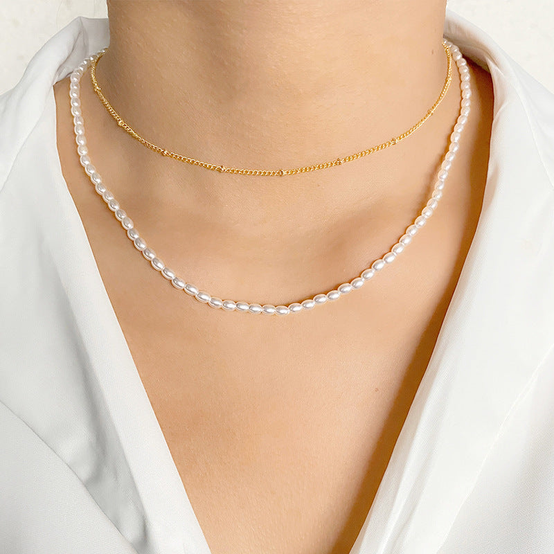 Trendy Multilayer Elegant Pearl Necklaces