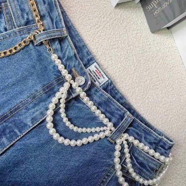 Multi-Layer Pearl Belt New Bead Skirt Chain