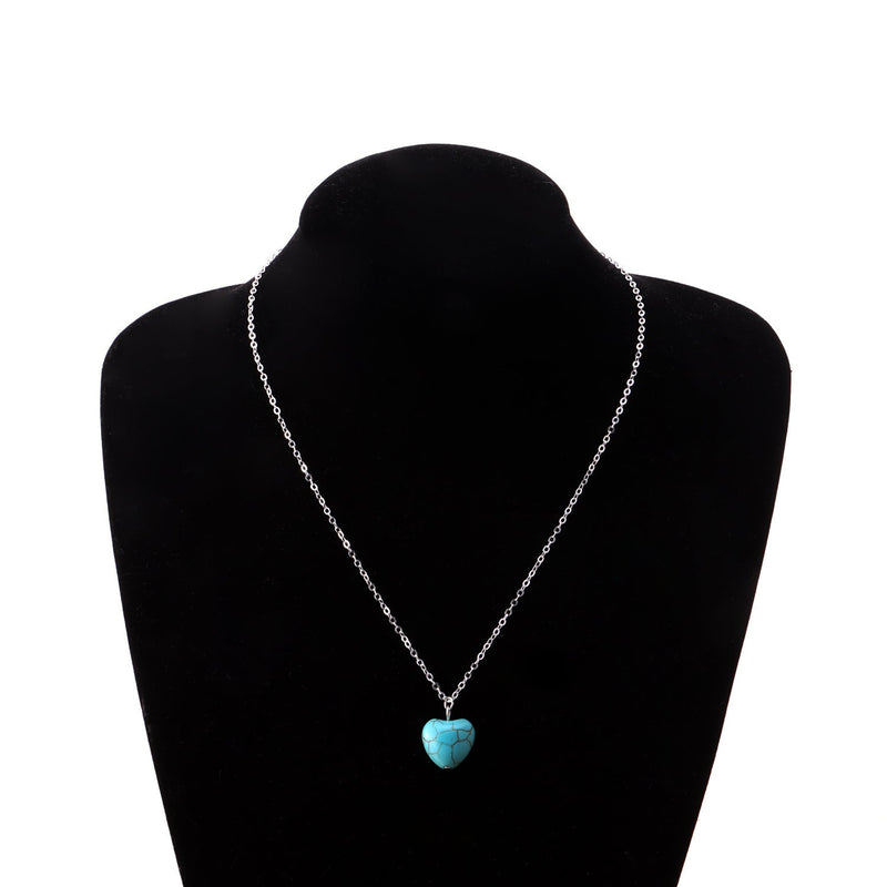 Natural Turquoise Pendant Necklace