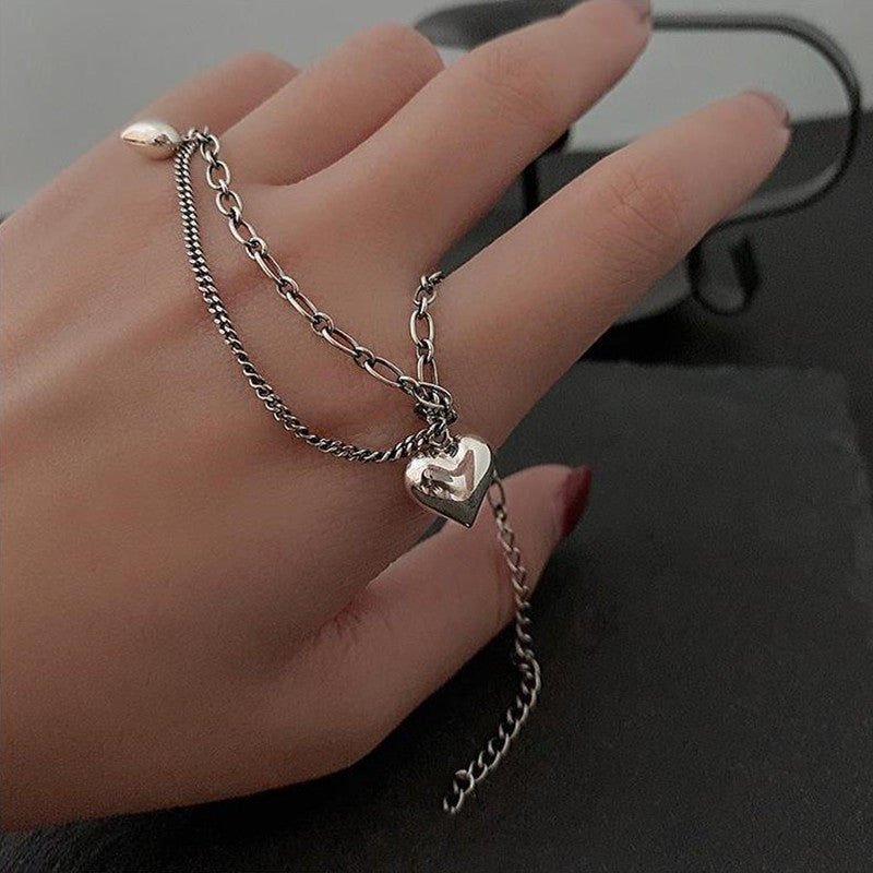 Heart charm Anklet Jewelry