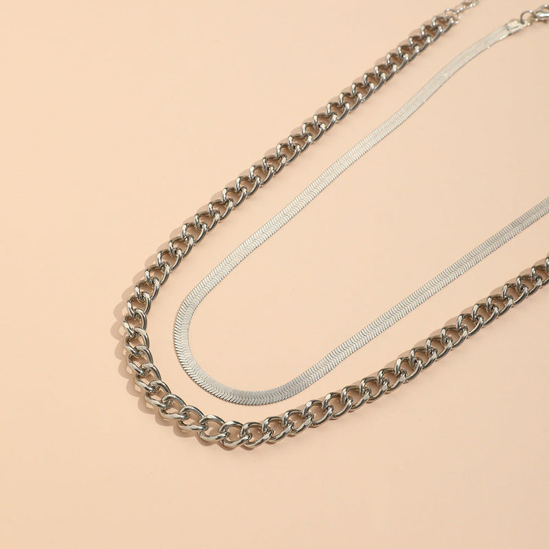 Multilayer Layered Snake Chain Necklace