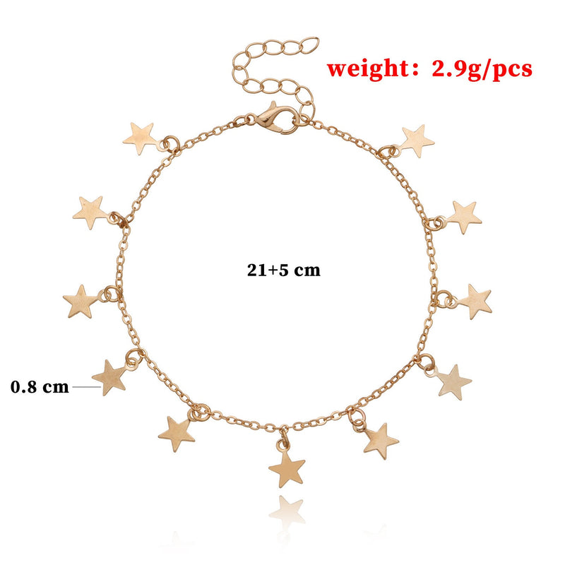 Little Star Pendant Anklet Jewelry