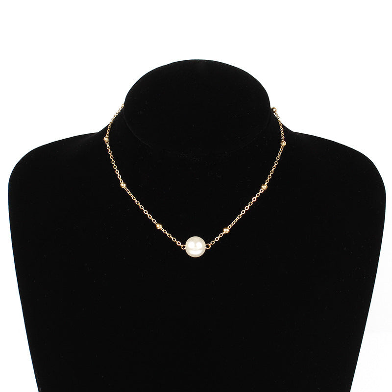Pearl Bead Chain Necklace