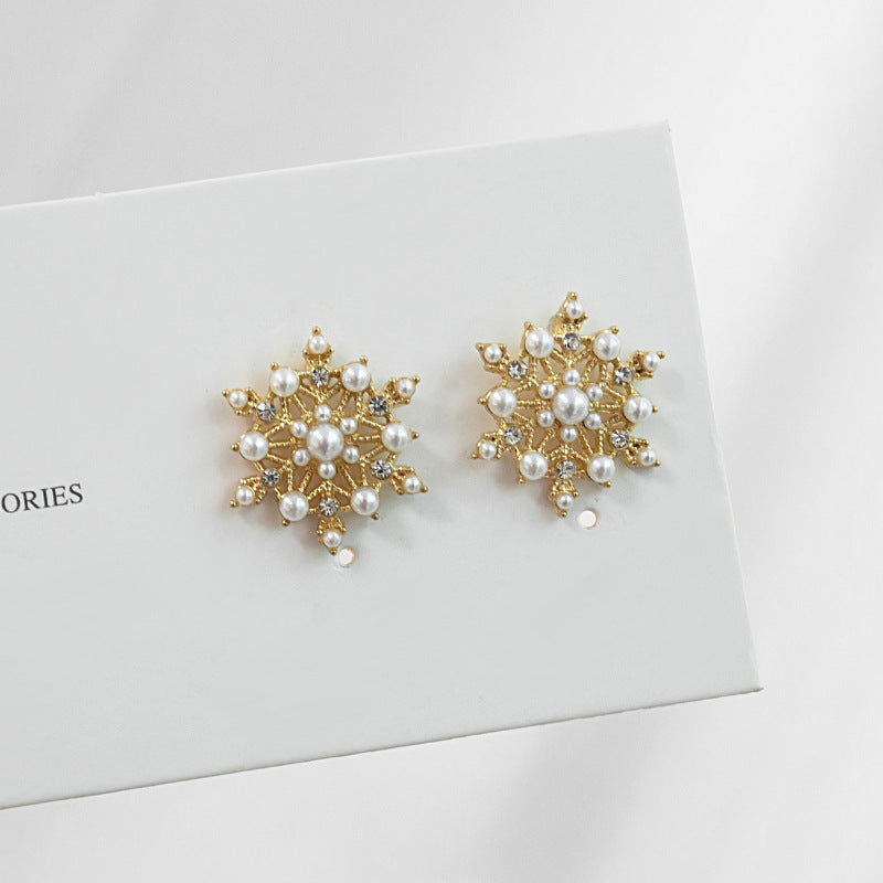 Snowflake Christmas Earrings Women