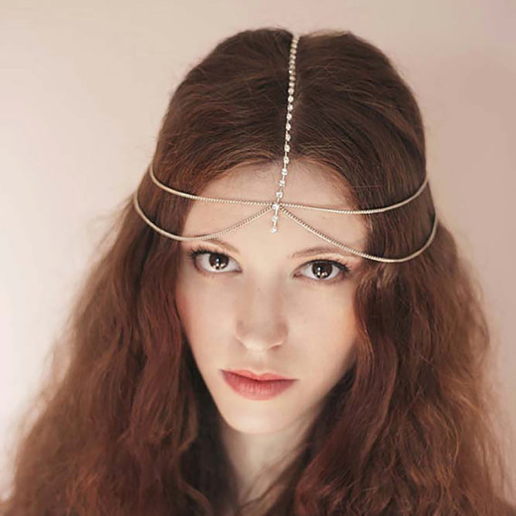 Tassel Multilayer Head Chain Headband Headpiece