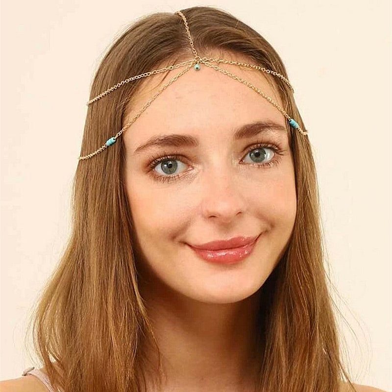Bohemian Metal Tassels Head Chain