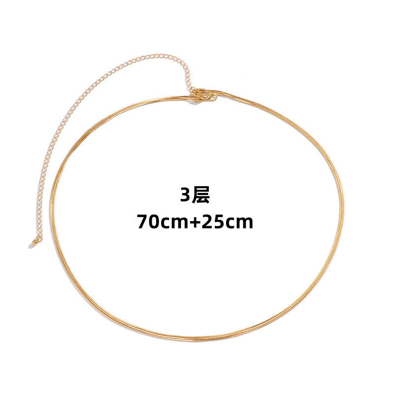 Custom Snake Double Waist Chain Body Jewelry