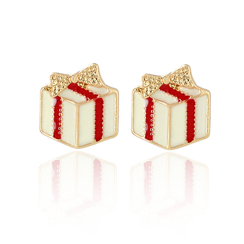 Christmas Gift Box Earring
