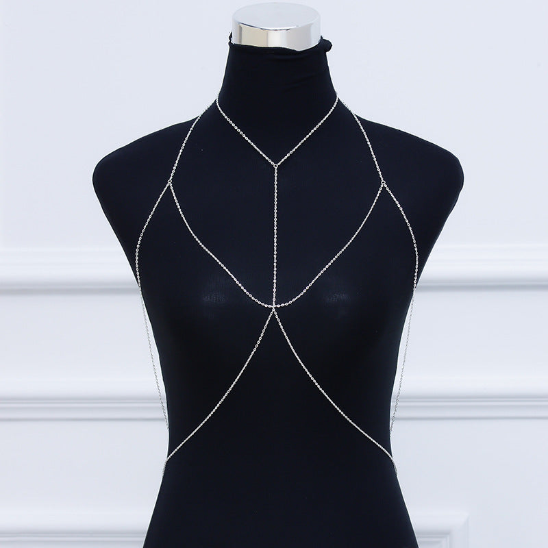 Sexy Chest Chain for Women Shiny Body Chain Jewelry