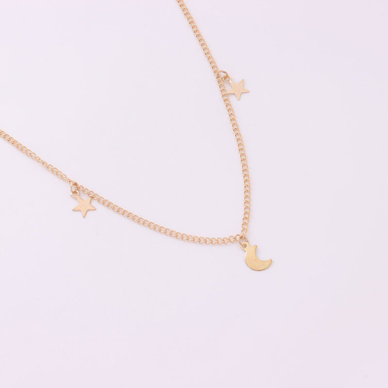 Moon Star Charms Necklace