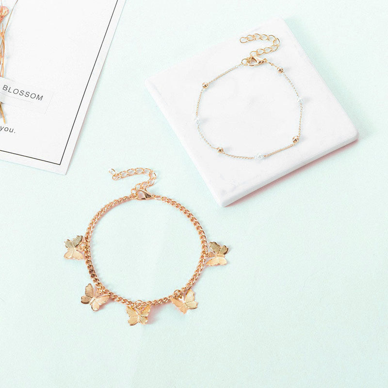 Vintage Feet Jewelry Anklets Chain