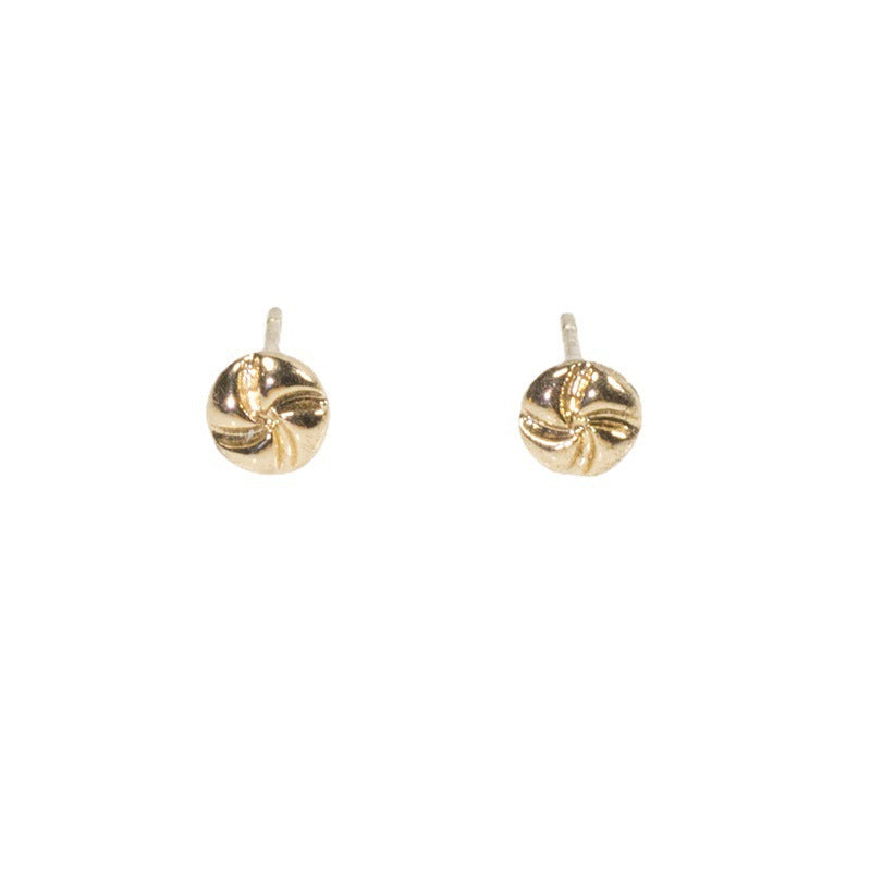 Small Round Knot Stud Earrings