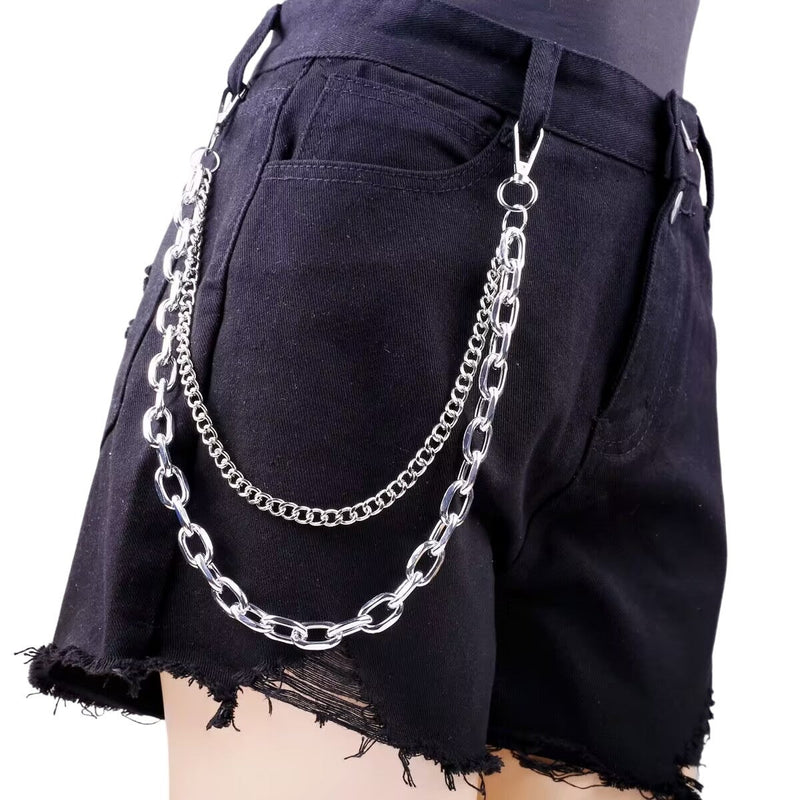 Multilayer Punk Metal Pants Waist Chain