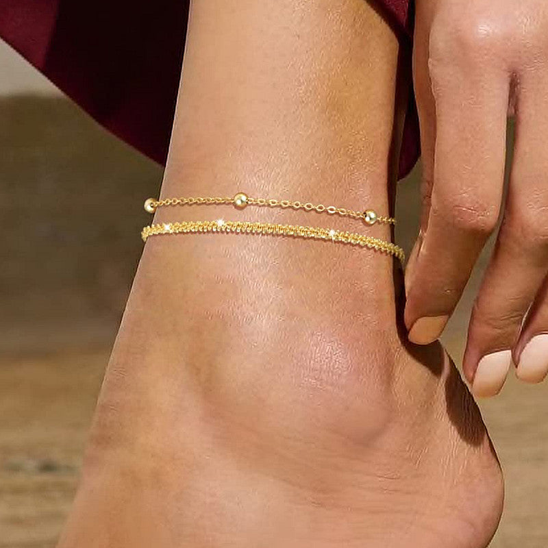 Multi Layer Anklet Fashion Gold Ankle Jewelry