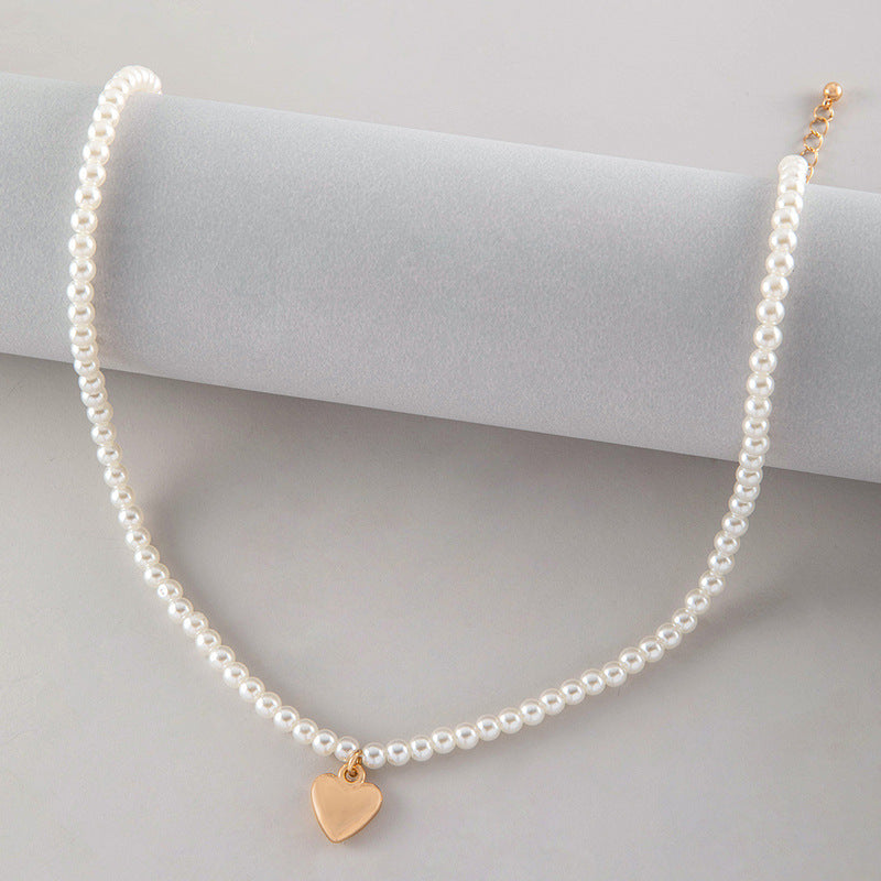 Love Pendant Pearl Necklace