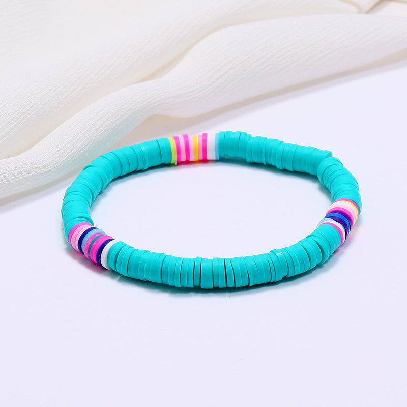 Bohemian Colorful Clay Bracelets