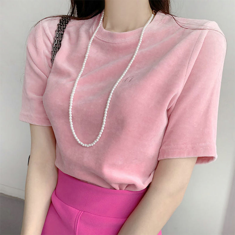 Lady Jewelry Classic Tiny Glass Pearl Necklace