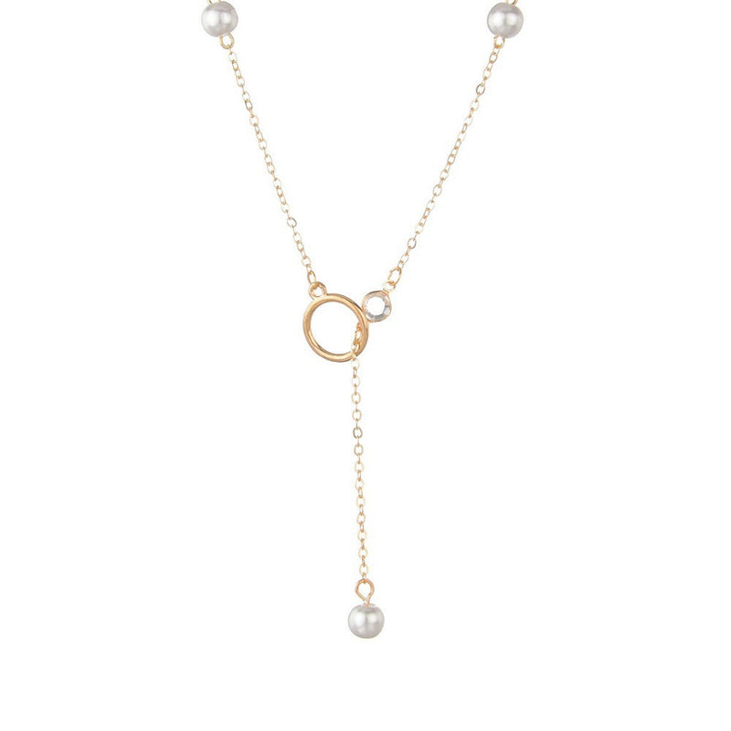 Pearl Chain Pendant Necklace for Women