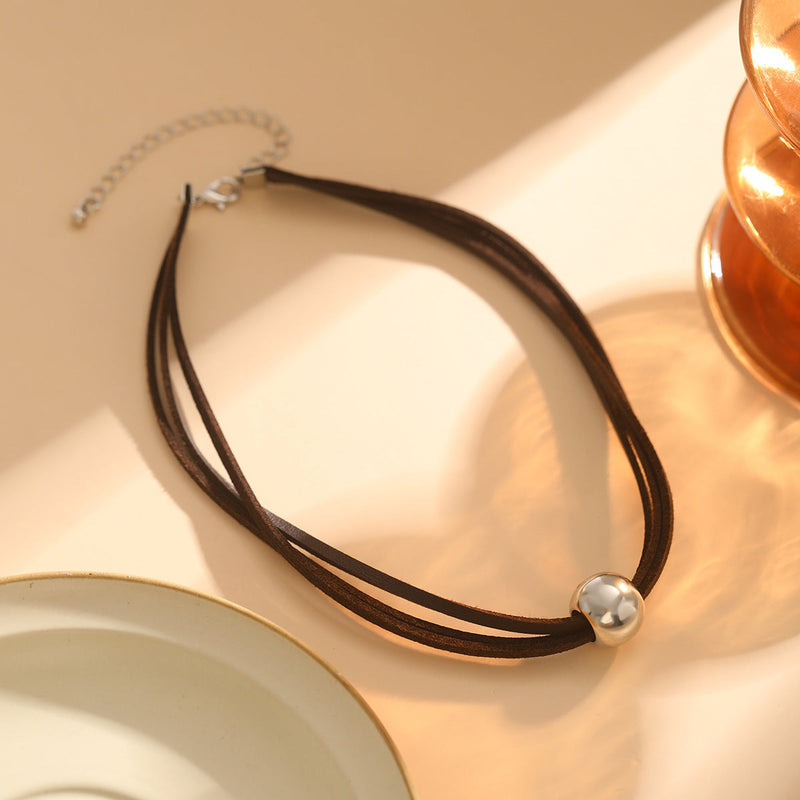 short bead string jewelry necklace