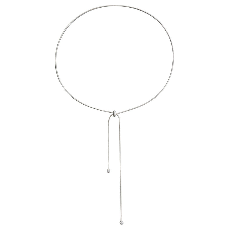 Women Metallic Long Tassel Chain Necklace Hand Jewelry