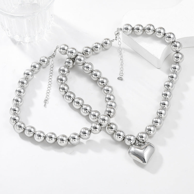 Multi-layer CCB love Pendent Necklace