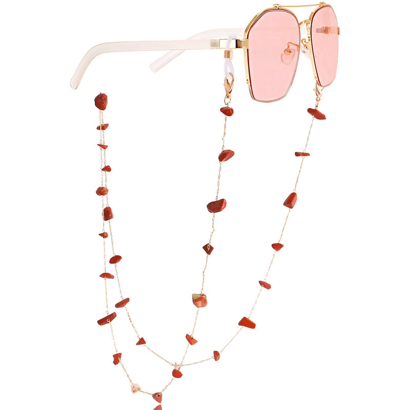 Women Sunglasses Holder Natural Stone Turquoise Sunglass Chain