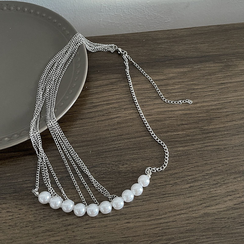 Popular Sale Ladies Fashion Jewelry Dainty Multi-Layered Baroque Pearl Necklaces