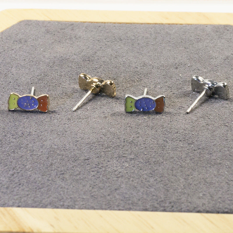 Candy stud earrings set