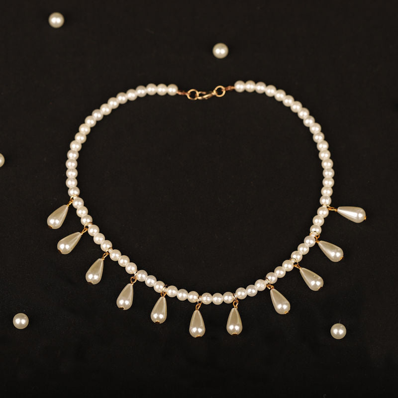 Pearl Tassel Necklace Bridal Necklace