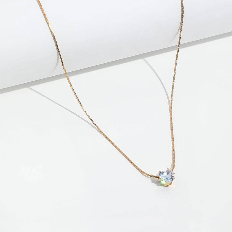 Love Rhinestones Pendant Necklace