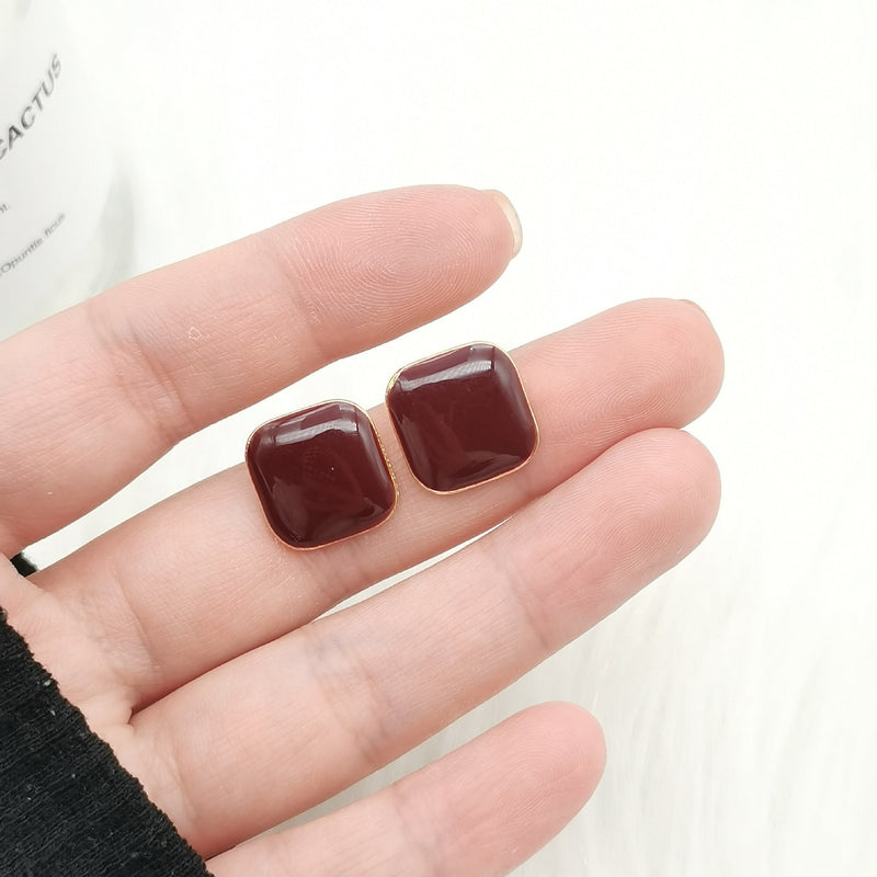 Geometric Simple Square Earrings