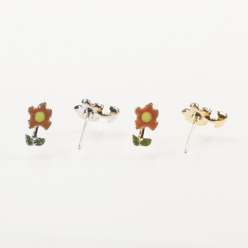 Small Flower Cute Stud Earrings