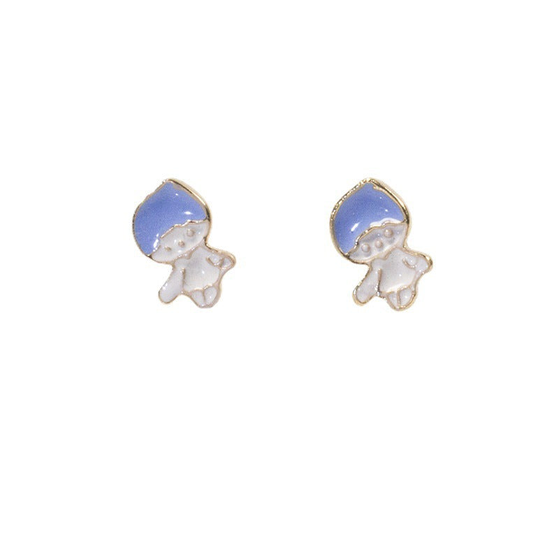 Enamel Kid Boy Earring