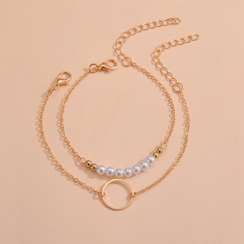 Circle Beads Ball Chain Bracelet