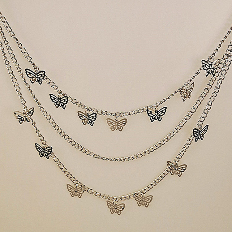 Multi-Layer Waist Chain Butterfly Multi Layer Pants Chain