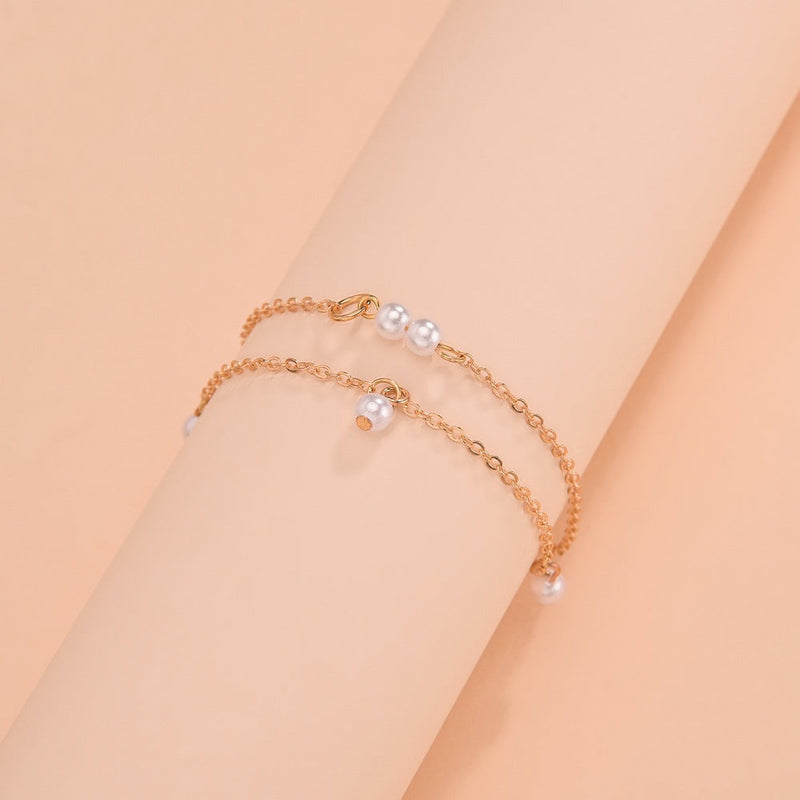 Tiny Pearl Chain Necklace