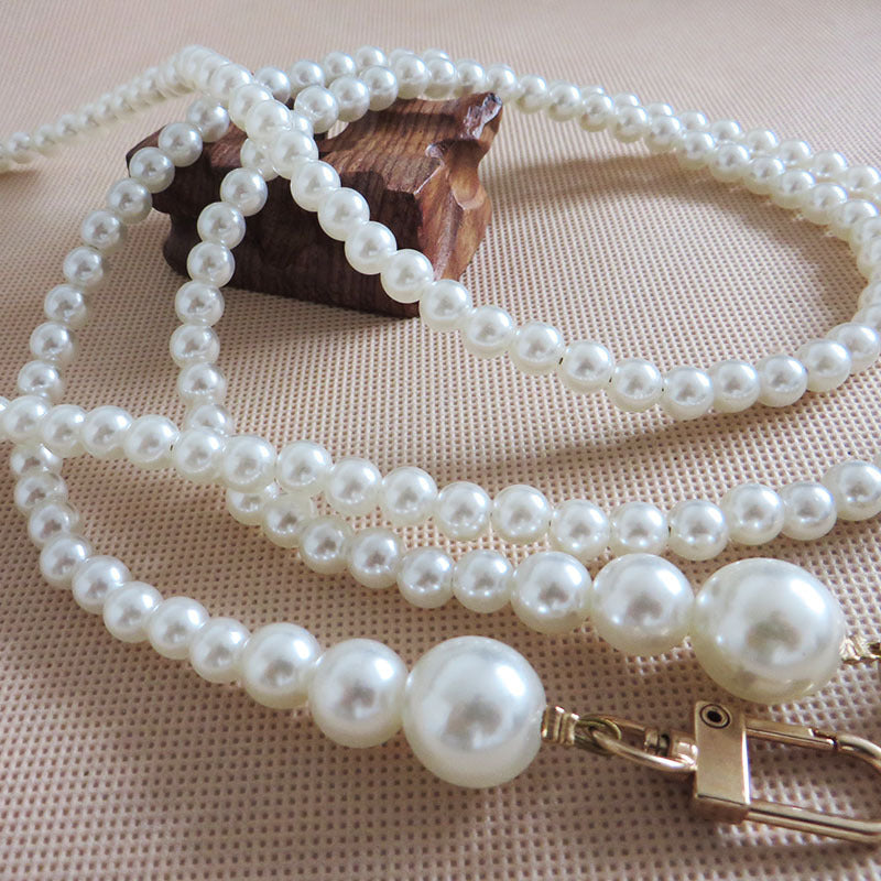 Cute Pearl Bag Chains Long Single-Shoulder Crossbody Straps
