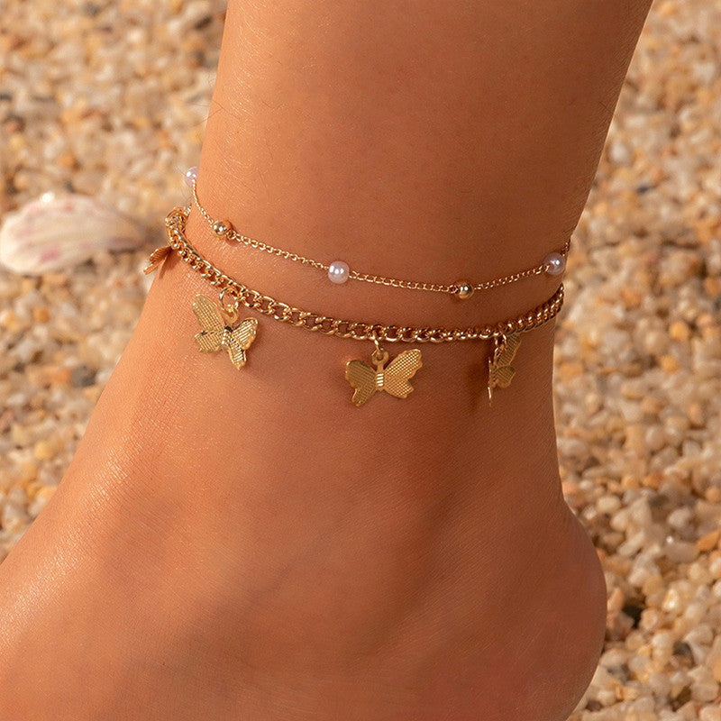 Vintage Feet Jewelry Anklets Chain