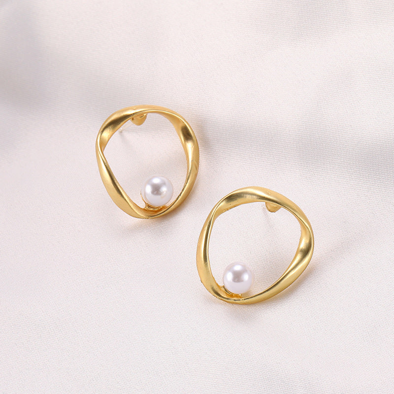 Circle Geometric Round Earrings for Women