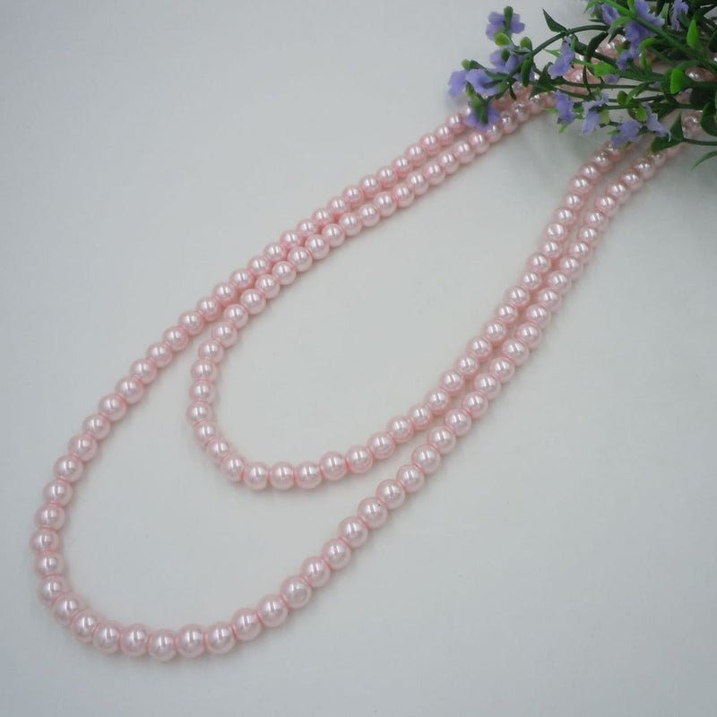 Double layer Pink Pearl Necklace