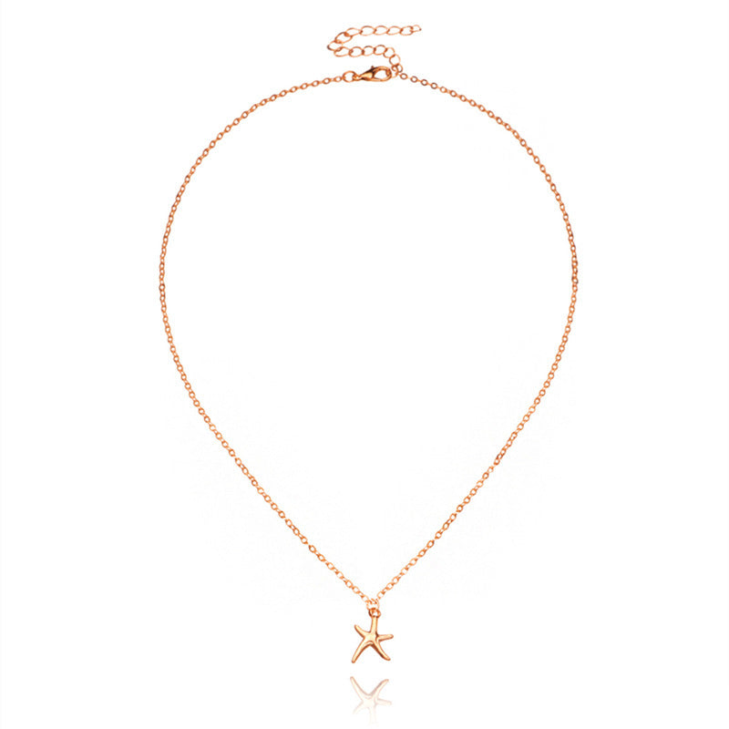Summer Beach Style Starfish Pendant Necklace