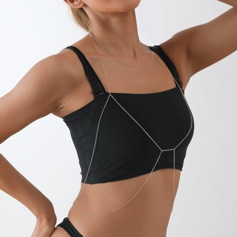 Body Chain Custom Bikini Chest Cross Body Necklace