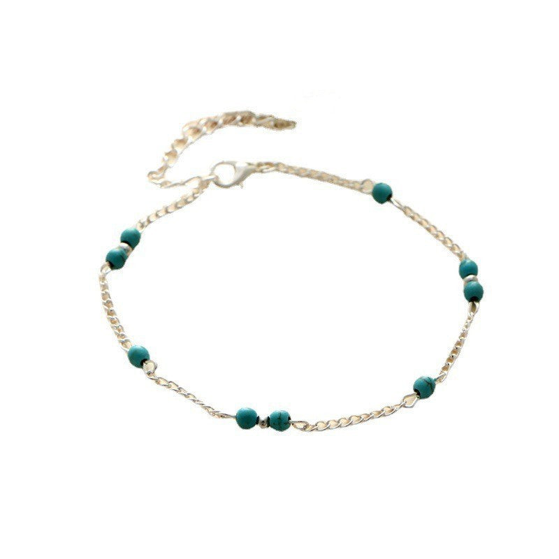 Boho Handmade Ankle Bracelet Bead Chain