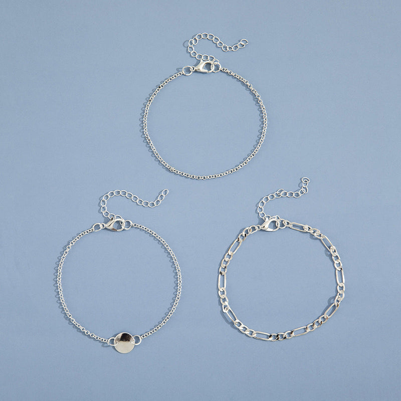 3 Elegant Chain Bracelet Set