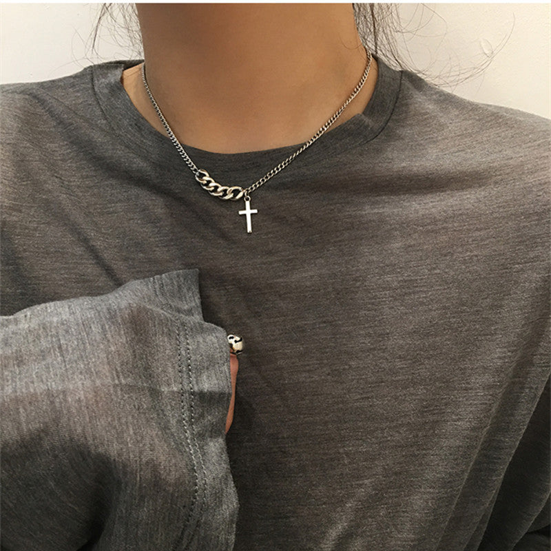 Retro Short Cross Necklace