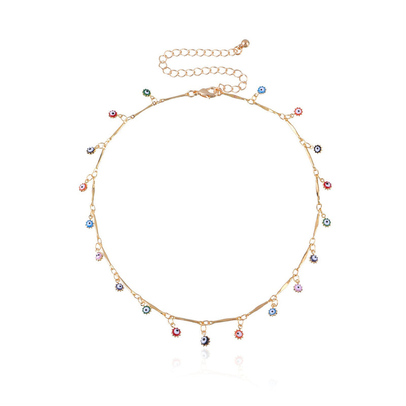 Colorful Bead Chain Necklace