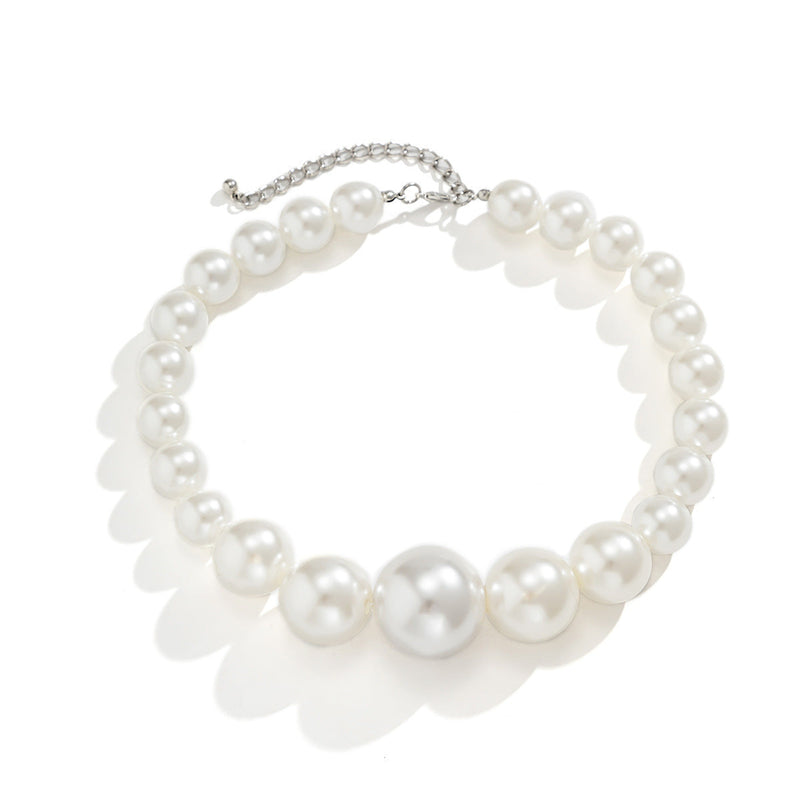 Retro Chocker Pearl Beads Necklace Jewelry