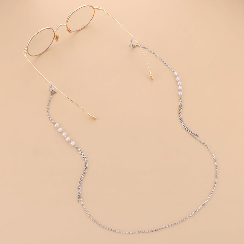 Pearl Beaded Sunglasses Chain Glasses Holder